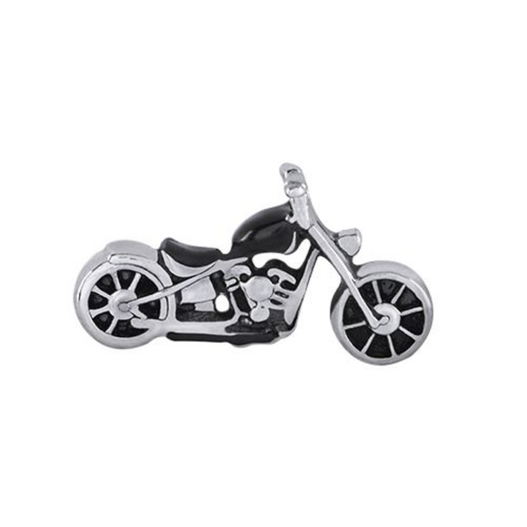 ❤️5 for $15❤️Motorcycle Chopper Bike  Charm O2❤️ - Picture 1 of 4